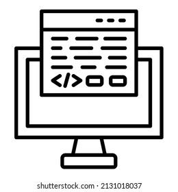 Programming icon vector image. Can also be used for web apps, mobile apps and print media.