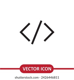 Programming icon vector simple illustration on white background..eps