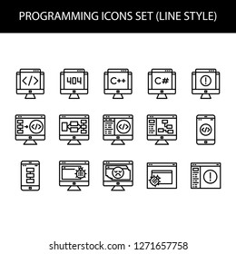 Programming Icons set line style for any purposes
