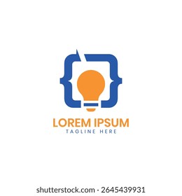 programming idea creative coding logo design bulb codes technology developer 