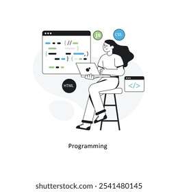 Programming isometric stock illustration. EPS File stock illustration