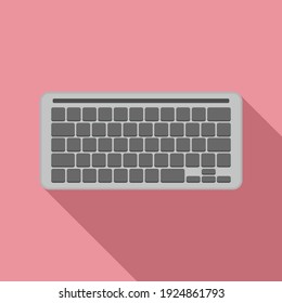 Programming keyboard icon. Flat illustration of programming keyboard vector icon for web design