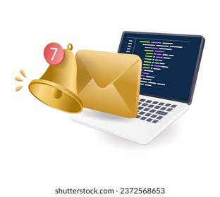 Programming language data email notification