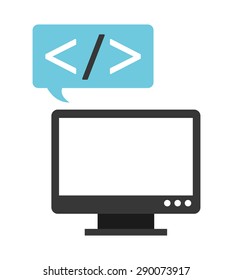 programming language design, vector illustration eps10 graphic 