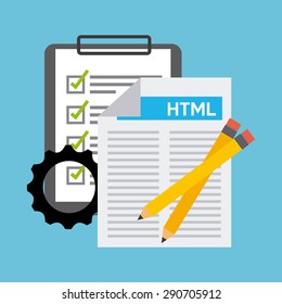 programming language design, vector illustration eps10 graphic 