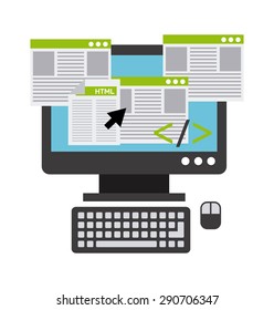 programming language design, vector illustration eps10 graphic 