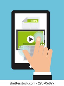 programming language design, vector illustration eps10 graphic 