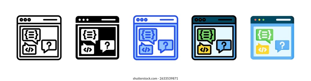 Programming Language Icon Collection With Multiple Styles