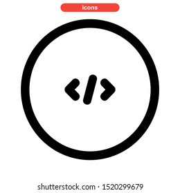 programming language icon isolated sign symbol vector illustration - high quality black style vector icons
