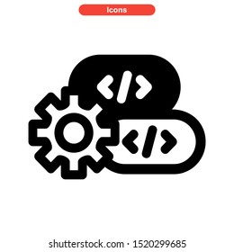 programming language icon isolated sign symbol vector illustration - high quality black style vector icons
