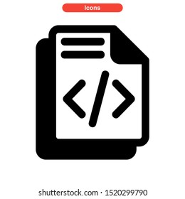 programming language icon isolated sign symbol vector illustration - high quality black style vector icons
