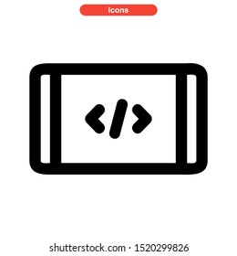 programming language icon isolated sign symbol vector illustration - high quality black style vector icons
