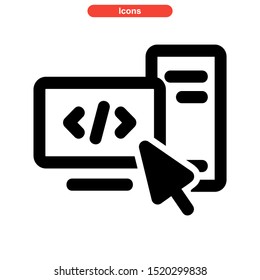 programming language icon isolated sign symbol vector illustration - high quality black style vector icons
