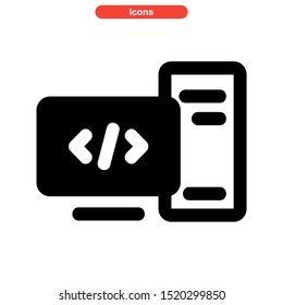 programming language icon isolated sign symbol vector illustration - high quality black style vector icons
