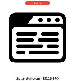 programming language icon isolated sign symbol vector illustration - high quality black style vector icons
