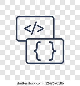 Programming Language Icon Trendy Linear Programming Stock Vector ...