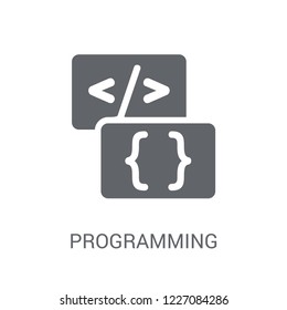 Programming language icon. Trendy Programming language logo concept on white background from Programming collection. Suitable for use on web apps, mobile apps and print media.