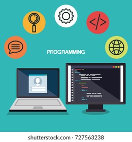 programming languages set icons