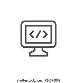 Programming line icon