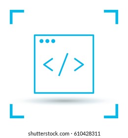 programming making website line vector icon
