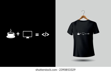 Programming Tshirt Design. This shirt merges style with tech, making it a must have for coders who wear their passion.