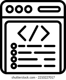 Programming Vector icon which is suitable for commercial work and easily modify or edit it


