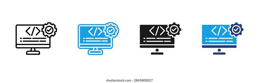 Programming web icon multiple style collection