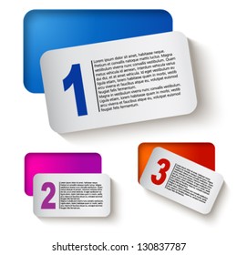 Progress Background / Product Choice or Version. Vector illustration