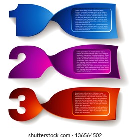 Progress Background / Product Choice or Version. Vector illustration