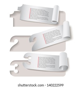 Progress Background / Product Choice or Version. Vector illustration