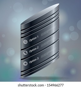 Progress banners. Abstract design element template. Vector illustration. Eps 10