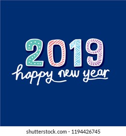 Progress bar almost reaching new year's eve. Vector illustration with 2019 loading