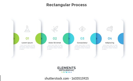 Progress Bar Four Overlapping Paper White Stock Vector (Royalty Free ...