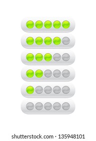 progress bar from green circles