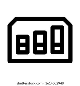 progress bar icon isolated sign symbol vector illustration - high quality black style vector icons
