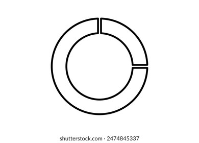 Progress bar icon. icon related to action plan. suitable for web site, app, user interfaces, printable etc. line icon style. simple vector design editable