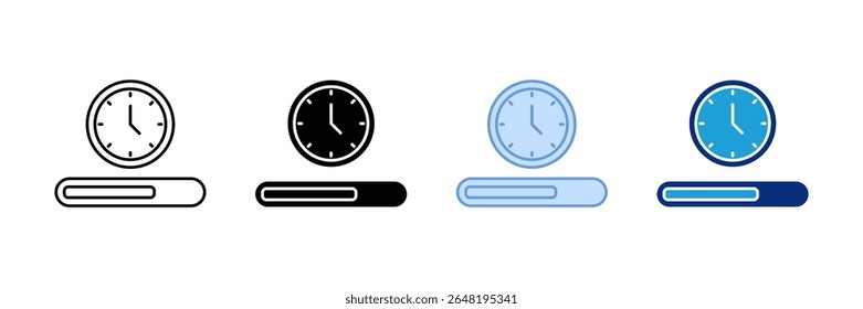 Progress Bar Icon Set Multiple Style Collection