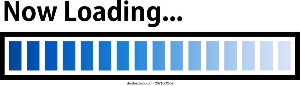 Progress bar isolated vector illustration.