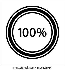 Progress bar and loading icons 100  percent