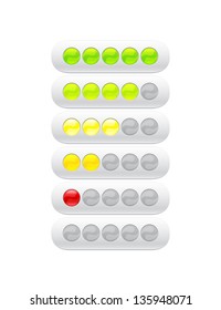 progress bar from many color circles