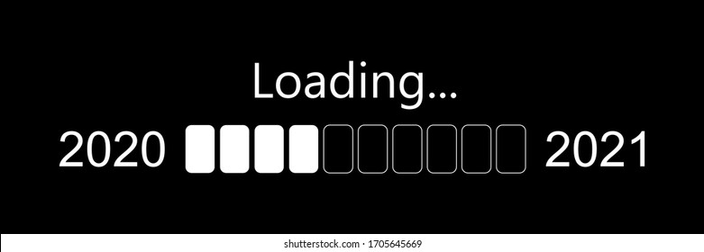 Progress bar showing loading of 2021