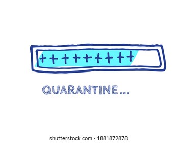 Progress Bar Status. Vaccine and Delivery Status. Vector illustration