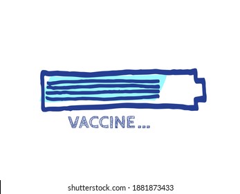 Progress Bar Status. Vaccine and Delivery Status. Vector illustration