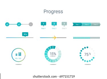 progress bar user interface design - Shutterstock ID 697151719