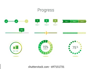 progress bar user interface design - Shutterstock ID 697151731