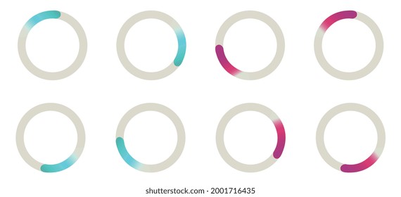 Progress bar vector. Graphical interface element. Loading vector icon.