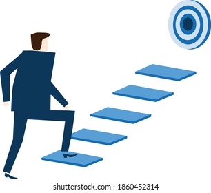 progress in business with smart ideas and plans
