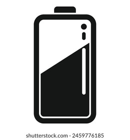 Progress charging indicator icon simple vector. Battery process. Status volt