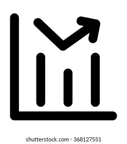 Progress Chart Bold Line Vector Icon