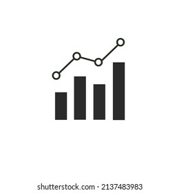 Progress chart icon , Business and Finance concept.